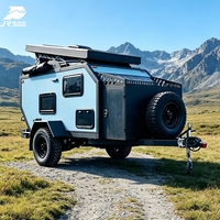 Remorque de camping pliable légère pour voyages en plein air, mini-caravane pliable pour le camping