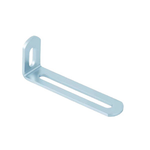 Support d'angle en acier laminé à froid en forme de L avec trou long réglable pour connecteur de portes d'armoires - Product Image 1