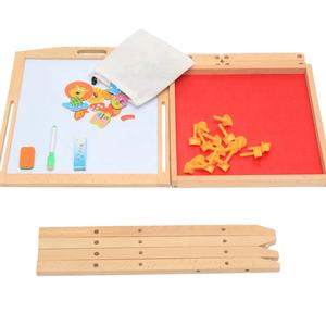 Penjualan laris papan gambar kayu dua sisi dapat disesuaikan untuk anak-anak Z12140B - Product Image 4