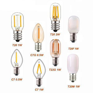 <span class=keywords><strong>Edison</strong></span> Ampoule à filament LED E14 <span class=keywords><strong>Lampe</strong></span> décorative en spirale C7 T20 T22 Styles rétro Ambre clair givré Dimmable pour la maison résidentielle AC - Product Image 3