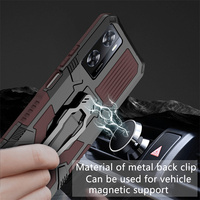 Coque de téléphone en TPU+PC de style armure, résistante aux rayures et aux chocs, protection renforcée de l'appareil photo contre les chutes pour OPPO Reno 10/Reno 10 Pro/A18