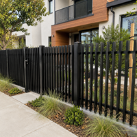 Système complet de portail coulissant et de portail piétonnier en aluminium sur mesure pour villa, jardin, livraison directe d'usine