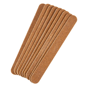 Lime à ongles professionnelle jetable en bois et en émeri, double face, droite, pour manucure, avec grain 80-240 - Product Image 1