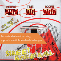 Machine de jeu d'arcade de basketball de rue à monnayeur pour divertissement en intérieur