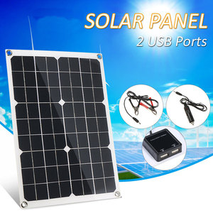 Cargador Solar de Silicio Monocristalino Semiflexible de 20W 12V, >21.5% de Eficiencia, para Suministro de Energía en Actividades al Aire Libre - Product Image 3