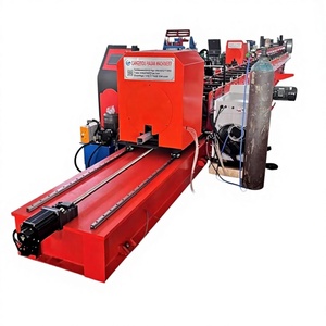 Unidad de conformación de marcos de puertas de acero inoxidable de grado industrial, automática, controlada por PLC, con motor y rodamientos - Product Image 1
