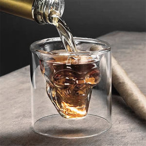 Vaso con forma de <span class=keywords><strong>calavera</strong></span> para Whiskey, <span class=keywords><strong>Tequila</strong></span>, Vodka, degustación de vino, tirador, vertedor de cóctel, Jigger, 25ml - Product Image 2