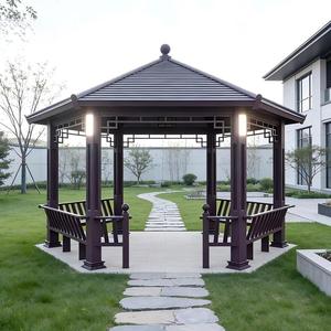 Pavillons en aluminium de style ancien, cours extérieures, anti-corrosion, hexagonaux antiques, villas, jardins, style chinois - Product Image 1