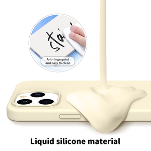 Étui de téléphone de luxe à la mode pour <span class=keywords><strong>iPhone</strong></span> 14 couverture de téléphone en Silicone liquide véritable housse de téléphone portable souple pour <span class=keywords><strong>iPhone</strong></span> 14 Pro Max - Product Image 6
