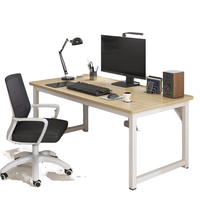 Bureau d'ordinateur modulaire en bois blanc moderne et simple pour la maison, le bureau, les étudiants, la salle de conférence