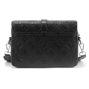 Bolso bandolera de cuero PU de lujo para hombre, bandolera impermeable, patrón geométrico, estilo de moda vintage para uso diario de negocios/ - Product Image 5