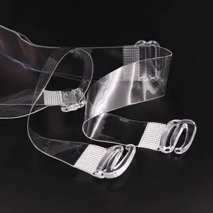 Top Quality Elastic Transparent Removable Clear TPU Silicone Bra Strap for Bra Accessories