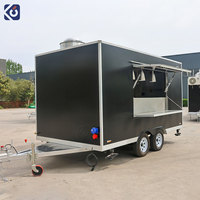 CAMPTRL Remorque de concession sur mesure, Chariot de vente de bubble tea, café et hot-dogs, Remorque alimentaire, Camion de restauration mobile