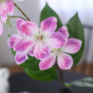 Fleurs artificielles de jasmin en plastique et soie, haute simulation, pour décoration de mariage et de maison, blanc, bleu, rose, violet - Product Image 4