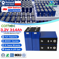 Stock UE, sans taxes, DDP, tout neuf, cellule de batterie Lifepo4 prismatique rechargeable 3.2V 314Ah 320Ah pour pack de batterie lithium DIY