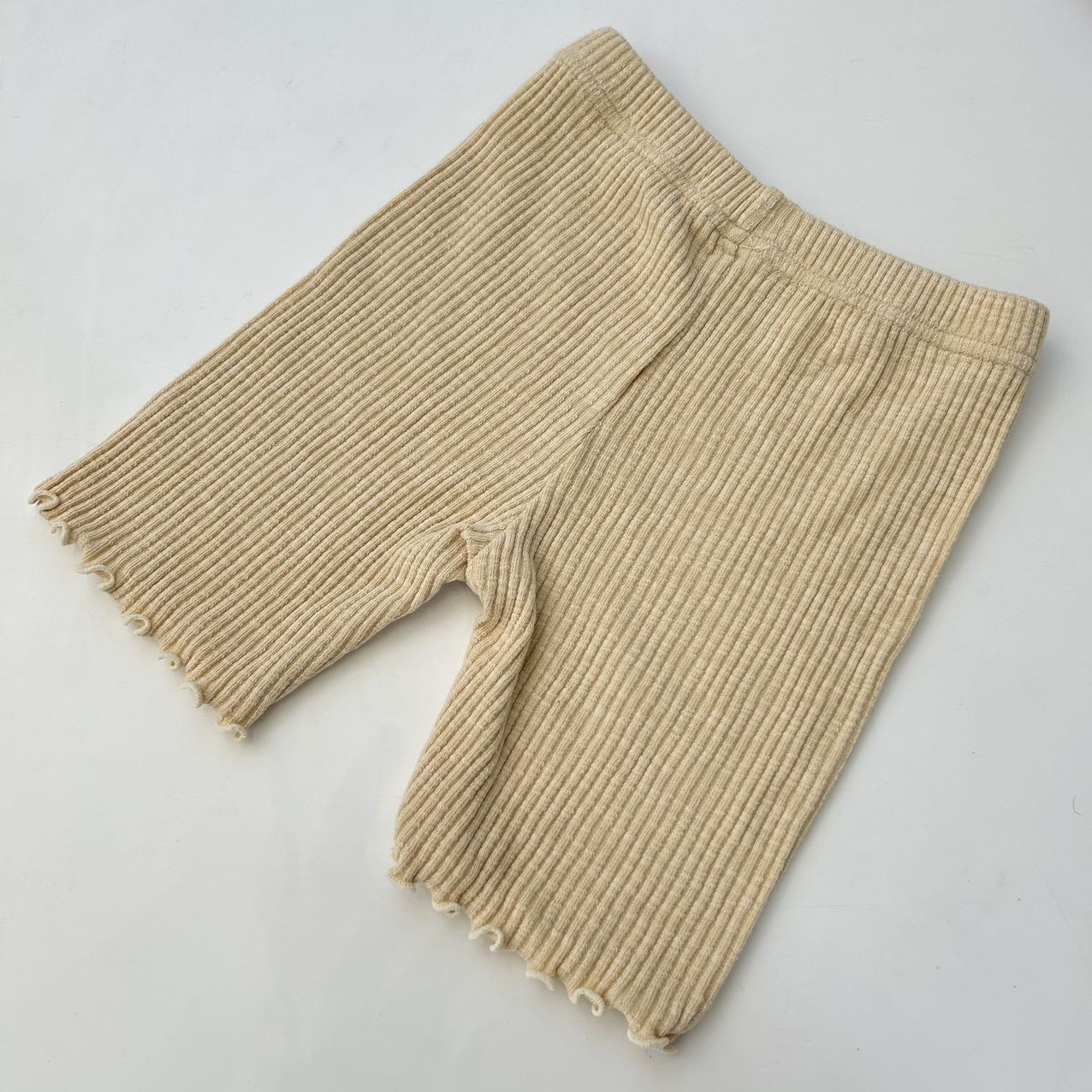 Pantaloni da ciclismo Pippi in cotone bamboo - beige-arancio