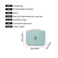 Sac à maquillage suspendu, organiseur de cosmétiques portable, sac de toilette imperméable pour fille