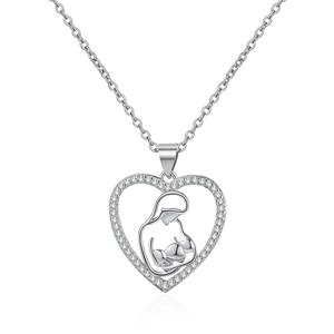 สร้อยคอจี้รูปหัวใจพีชประดับเพชรซิคอน ของขวัญสำหรับคุณแม่ ขายดีปี 2026 - Product Image 5