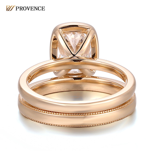 2.71 Karaat Igl D Vvs Lab Diamanten Trouwringen Aangepast Luxe 18K Massief Goud Fijne Ringen Hand Ring Set Voor Paar Hot Sale - Product Image 3