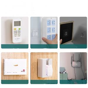 Double-Sided Wall <b>Hooks</b> High Duty Double-Sided Self Adhesive Towel Storage <b>Sucker</b> <b>Hooks</b> Waterproof <b>Hooks</b> for Bathroom Kitchen - Product Image 5