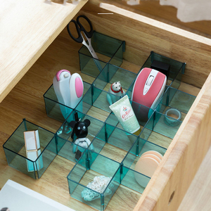 6-teiliges Set Schubladen-Organizer für Zuhause, Kombinierbare Schrank-Aufbewahrungsboxen für Socken und Unterwäsche mit Klassifizierungsfächern aus Kunststoff - Product Image 4