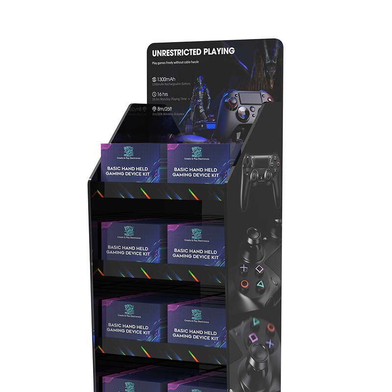 Apache 4-Layer Customizable PVC Foam Digital Display Rack for Digital Accessories Store Product Display — view 4