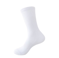 Chaussettes montantes en coton extra larges pour hommes, épaisses, allongées, antibactériennes, antidérapantes, pour affaires et sports, collection automne