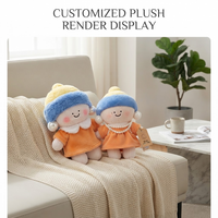 OEM ODM Personnalisé Coussin en peluche et coussin décoratif en tissu écologique, figurine en peluche douce rembourrée, mascotte de marque, coton PP, polyester