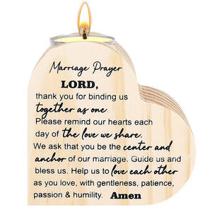 Tùy chỉnh thiết kế hình trái tim gỗ tròn nến thân thiện với môi trà dừa ánh sáng nến trang trí cốc gỗ người giữ ngọn nến - Product Image 2