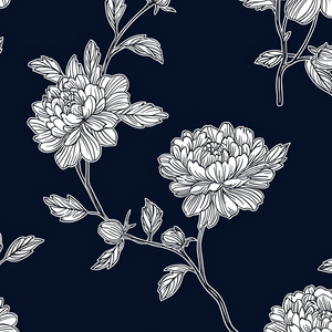 Fashion Koshibo Dress <b>Fabric</b> Crepe Texture Custom Printing Design Black White Pattern For Daily Colony Scene Clothing Use - Product Image 4