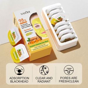 Masque facial en <span class=keywords><strong>argile</strong></span> nettoyant pour la peau SADOER, marque privée, hydratant, resserre les pores, masque facial en <span class=keywords><strong>argile</strong></span> à appliquer, masque facial à la <span class=keywords><strong>rose</strong></span>, au curcuma et au thé vert - Product Image 3
