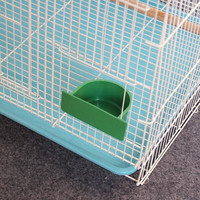 Grande Cage d'Élevage d'Oiseaux Extérieure de Luxe Moderne et Solide pour Perroquets, Pliable en Métal, Fer et Plastique Écologique avec Bouton