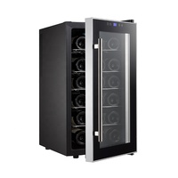 Pour refroidisseur de vin thermoélectrique en acier inoxydable 52L 18 bouteilles ETL/CE/CB/Rohs approuvé pour les Use-CW-52AD2 ménagers et hôteliers