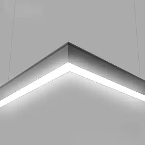 Éclairage led linéaire industriel connecté en aluminium, lumière linéaire pour supermarché, 40 pieds, 45W 60W