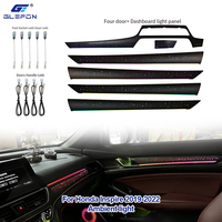 Kit d'éclairage d'ambiance intérieur de voiture 12V Glefon 64 couleurs avec contrôle par application pour Honda Inspire 2019-2022, Lampe d'ambiance Plug and Play
