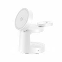 Chargeur sans fil magnétique 25W amélioré 3 en 1, chargeur sans fil multifonctionnel, chargeur portable pour iPhone, iWatch, écouteurs