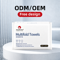 Serviettes en papier pour les mains 1 pli, super absorbantes, en pâte de bois vierge, anti-contamination croisée, pliées en accordéon, pour hôpitaux et cliniques, OEM/ODM