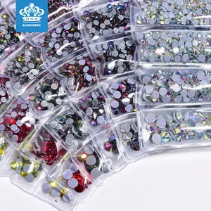 Blinginbox קריסטל ברזל על זכוכית חמה לתקן Rhinestones בתפזורת אבן בלינג חג המולד קישוט