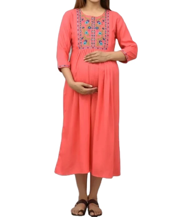 Mexican Maternity Dress - Elegant Plus Size Boho Style