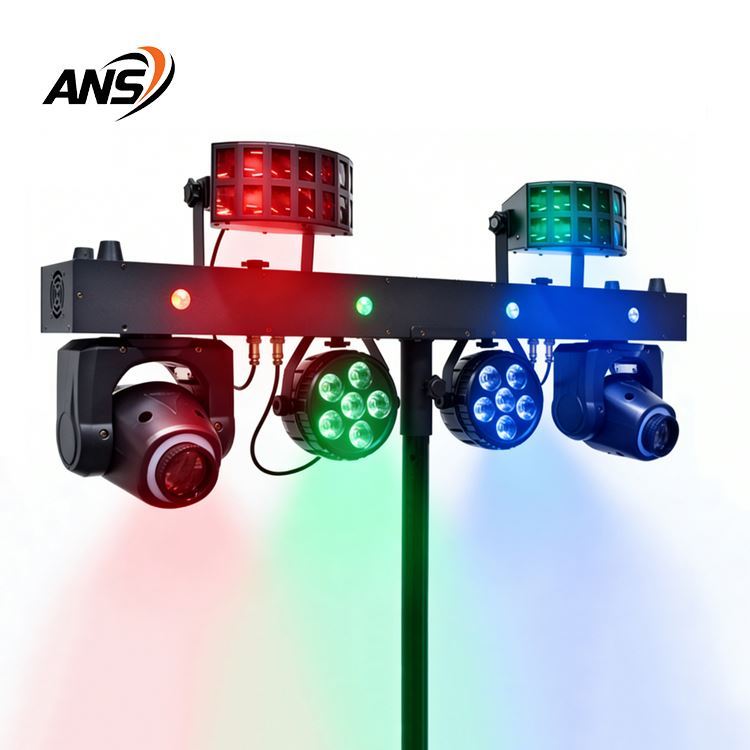 Professional Portable Dj Lights Disco Dj Equipment Gig Bar 2pcs 6*8w Rgbw 4 in 1 Led Par Bar Stage Lighting With Stand