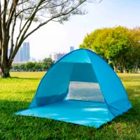 Популярная Складная Большая палатка для кемпинга, на 4 человек, навес для рыбалки, Пляжная палатка, тент от солнца