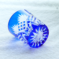 Handgesneden zandgestraald glas met bloemenpatroon, op maat gegraveerd, voor whisky, bourbon, brandewijn, hotels, bars, groothandel