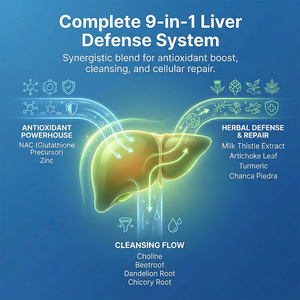 แคปซูลบำรุงตับ <span class=keywords><strong>NAC</strong></span> |   เมล็ดมิลค์ธิสเทิล ชานก้า ปีดรา |   สารต้านอนุมูลอิสระสำหรับผู้ใหญ่ สารผสมสมุนไพรหลายชนิด ช่วยปกป้องตับและล้างสารพิษ - Product Image 2