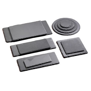 Assiette plate en <span class=keywords><strong>ardoise</strong></span>, plateau de service en pierre bleue, cuisine japonaise et coréenne, dessous de verre en <span class=keywords><strong>ardoise</strong></span>, plateau à dessert et à gâteau en pierre - Product Image 5