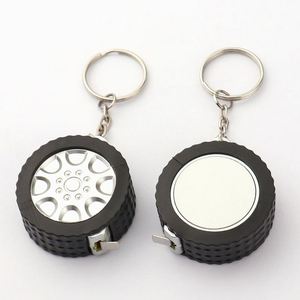 Custom logo Portable Mini <b>Small</b> <b>Slide</b> Tape Retractable Measuring Tape Keychain Tape Measure 1m for Promotional Gift - Product Image 3