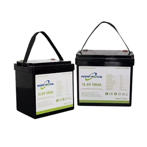 Batterie solaire LiFePO4 UPS 12,8 V 100 Ah à décharge profonde pour stockage d'énergie domestique, alimentation de secours pour camping-car/yacht/bateau, protection IP54, éolienne - Product Image 2