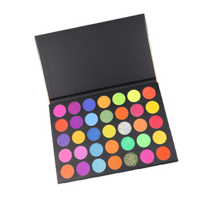 ไม่มีโลโก้ 35 สีเคลือบอายแชโดว์มุกพาเลทผงมังสวิรัติพร้อมเคลือบแววสําหรับใช้ประจําวัน OEM / ขายส่งแต่งหน้า - Product Image 3
