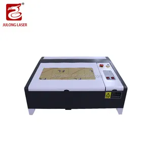 Julong-cortador de grabado láser portátil, máquina de grabado láser Co2 de escritorio, 40w, 50w