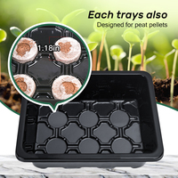 Graines de semis Macetas Plant Seed Jardin Grows Box 12 Cellules Pépinière Jardin Plateau Trou Pots de fleurs en plastique