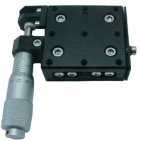 Plataforma de Traducción Deslizante de Precisión 02TMS61 con Construcción de Aleación de Aluminio, Precisión de 0.002mm, Carrera de 13mm, 1 Año de Garantía